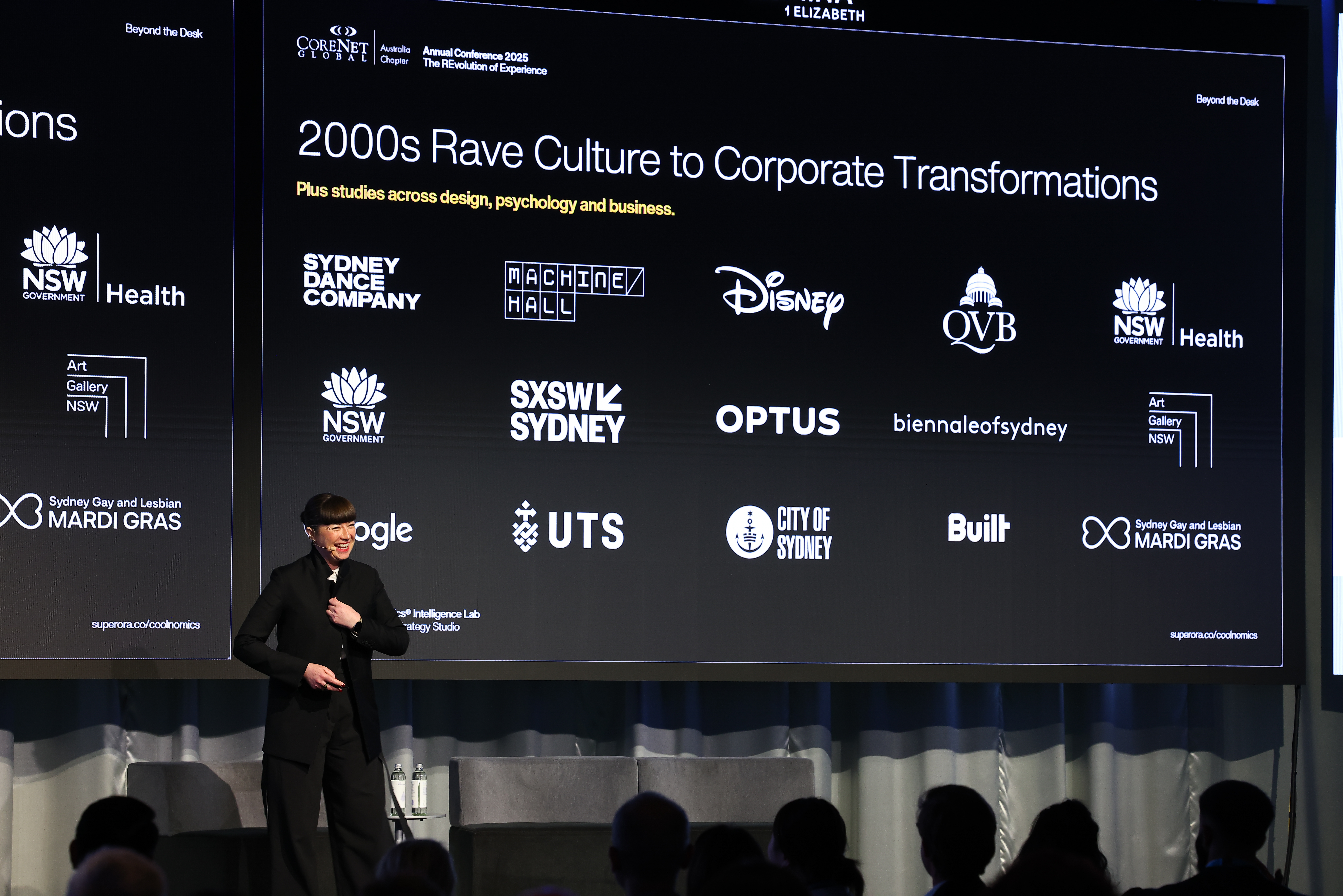 Robyn Wilson presenting at CoreNet Global